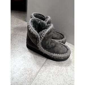 Mou Boots shipskeen Norfolk Gray size 6.5 stitch Eskimo